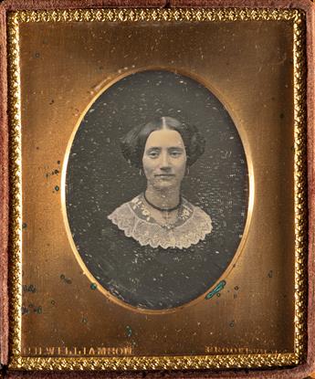 WILLIAMSON BROTHERS (active 1856-1859) Group of 5 daguerreotypes, including one half-plate, two quarter-plates, and two sixth-plates.